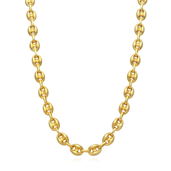 Necklace, 18K Gold Plated Steel