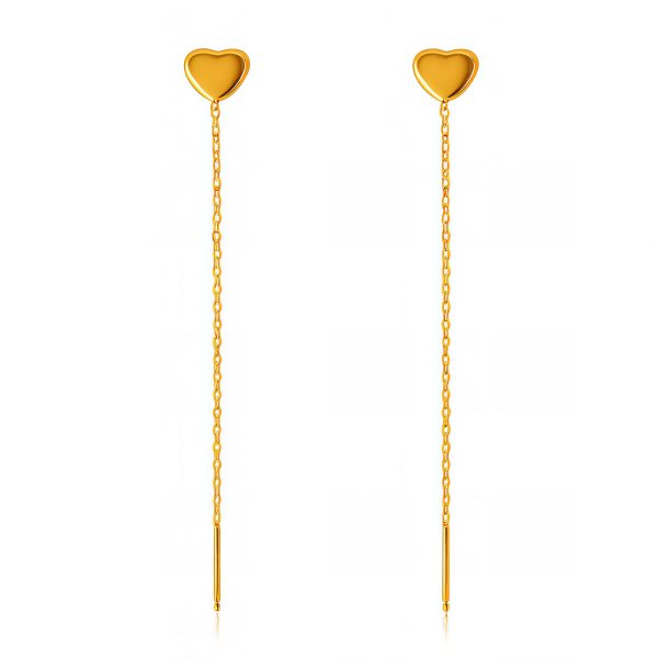 “Hearts” Earrings, 18K Gold Plated Steel